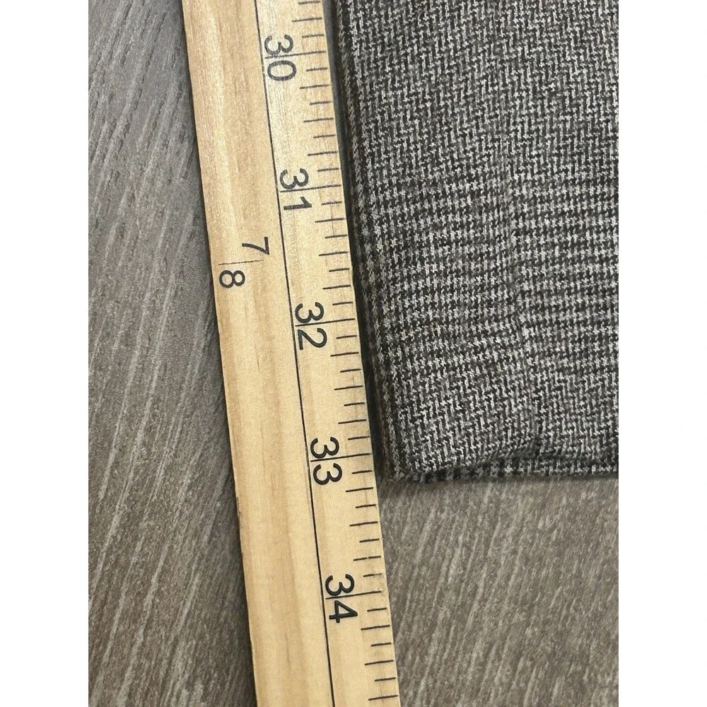 Banana Republic Pants Men 38x34(FIT 38x33) Glen Plaid Vitale Barberis Wool